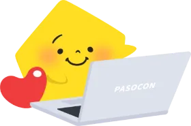 PCを操作するいえらぶ君