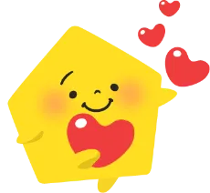 ハートを増やして投げるいえらぶくん