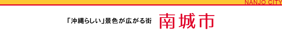 「沖縄らしい」景色が広がる街 南城市